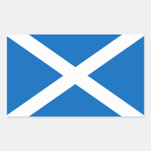 Sticker Rectangulaire Drapeau écossais (Devant)