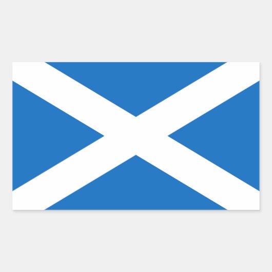 Sticker Rectangulaire Drapeau écossais (Devant)