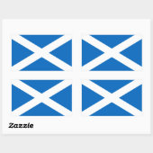 Sticker Rectangulaire Drapeau écossais/écossais - Royaume-Uni (Feuille)