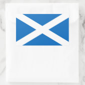 Sticker Rectangulaire Drapeau écossais/écossais - Royaume-Uni (Sac)