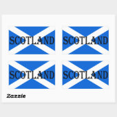 Sticker Rectangulaire Drapeau écossais Écosse (Feuille)