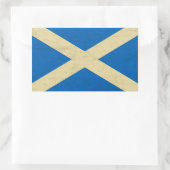 Sticker Rectangulaire Drapeau écossais Grungy (Sac)
