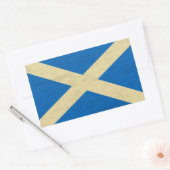 Sticker Rectangulaire Drapeau écossais Grungy (Enveloppe)