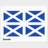 Sticker Rectangulaire Drapeau écossais - Image de haute qualité (Feuille)