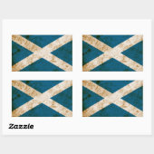 Sticker Rectangulaire Drapeau écossais robuste (Feuille)