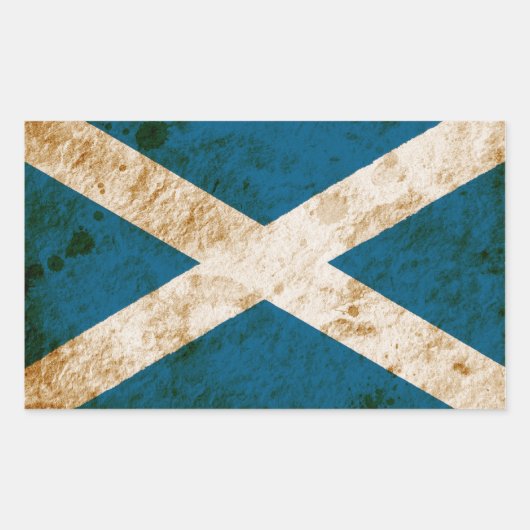Sticker Rectangulaire Drapeau écossais robuste (Devant)