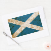 Sticker Rectangulaire Drapeau écossais robuste (Enveloppe)