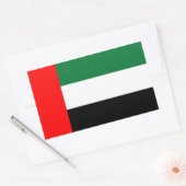 Sticker Rectangulaire Drapeau émirati, Drapeau émirati (Enveloppe)
