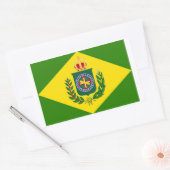Sticker Rectangulaire Drapeau Empire (Enveloppe)
