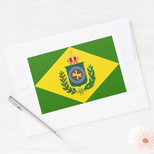 Sticker Rectangulaire Drapeau Empire (Enveloppe)