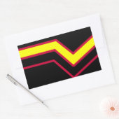 Sticker Rectangulaire Drapeau en caoutchouc / Fierté en latex (Enveloppe)
