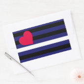 Sticker Rectangulaire Drapeau en cuir Latex et BDSM Pride (Enveloppe)