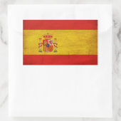Sticker Rectangulaire Drapeau Espagne (Sac)