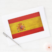 Sticker Rectangulaire Drapeau Espagne (Enveloppe)