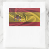Sticker Rectangulaire Drapeau Espagne (Sac)