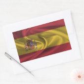 Sticker Rectangulaire Drapeau Espagne (Enveloppe)