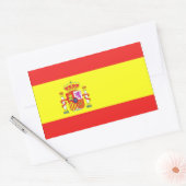 Sticker Rectangulaire Drapeau Espagne (Enveloppe)