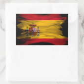 Sticker Rectangulaire Drapeau espagnol bracelet, drapeau national (Sac)