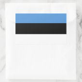Sticker Rectangulaire Drapeau estonien/estonien (Sac)