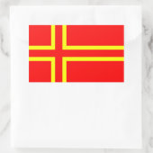 Sticker Rectangulaire Drapeau ethnique de Normandie (Sac)