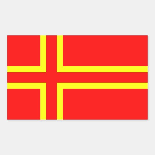 Sticker Rectangulaire Drapeau ethnique de Normandie (Devant)