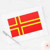 Sticker Rectangulaire Drapeau ethnique de Normandie (Enveloppe)