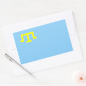 Sticker Rectangulaire Drapeau ethnique des Tatars de Crimée (Enveloppe)