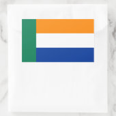 Sticker Rectangulaire Drapeau ethnique du peuple afrikaner (Sac)