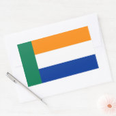 Sticker Rectangulaire Drapeau ethnique du peuple afrikaner (Enveloppe)