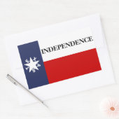 Sticker Rectangulaire Drapeau étoile solitaire de l'indépendance du Texa (Enveloppe)