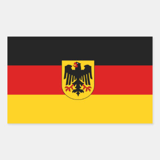Sticker Rectangulaire Drapeau fédéral allemand
