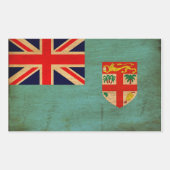 Sticker Rectangulaire Drapeau Fidji (Devant)