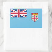 Sticker Rectangulaire Drapeau fidjien, Drapeau des Fidji (Sac)