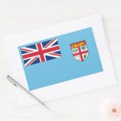 Sticker Rectangulaire Drapeau fidjien, Drapeau des Fidji (Enveloppe)