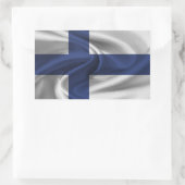 Sticker Rectangulaire Drapeau Finlande (Sac)