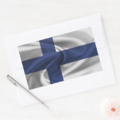 Sticker Rectangulaire Drapeau Finlande (Enveloppe)