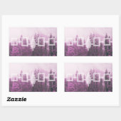 Sticker Rectangulaire Drapeau forestier bruyant de Haudenosaunee (Feuille)