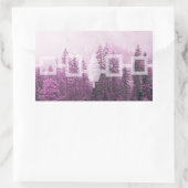 Sticker Rectangulaire Drapeau forestier bruyant de Haudenosaunee (Sac)