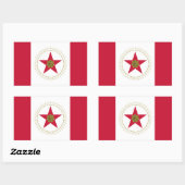 Sticker Rectangulaire Drapeau FOUR Birmingham, Alabama (Feuille)