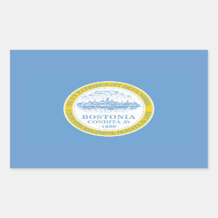 Sticker Rectangulaire Drapeau FOUR Boston