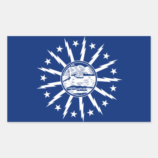Sticker Rectangulaire Drapeau FOUR Buffalo (Devant)