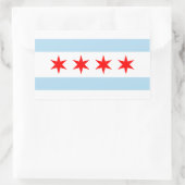 Sticker Rectangulaire Drapeau FOUR Chicago (Sac)