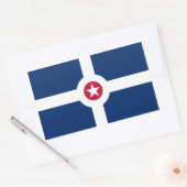 Sticker Rectangulaire Drapeau FOUR Indianapolis (Enveloppe)