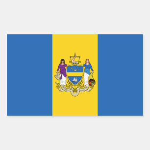 Sticker Rectangulaire Drapeau FOUR Philadelphie