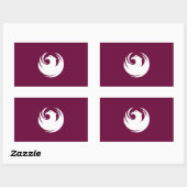 Sticker Rectangulaire Drapeau FOUR Phoenix (Feuille)