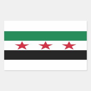 Sticker Rectangulaire Drapeau FOUR Syrie