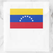 Sticker Rectangulaire Drapeau FOUR Venezuela (Sac)