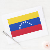 Sticker Rectangulaire Drapeau FOUR Venezuela (Enveloppe)
