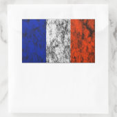 Sticker Rectangulaire drapeau français (Sac)
