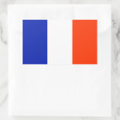 Sticker Rectangulaire drapeau français (Sac)